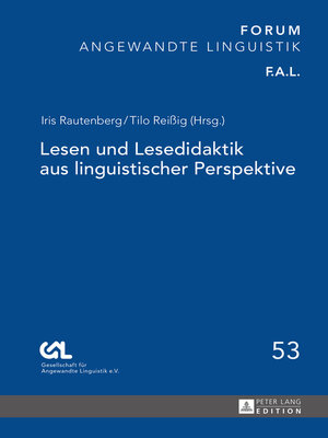 cover image of Lesen und Lesedidaktik aus linguistischer Perspektive